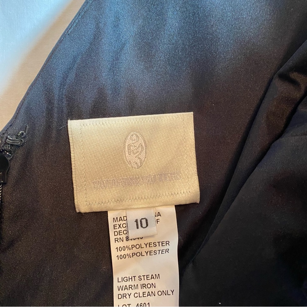 DONATED 🛑Watters & Watters formal black dress sz 10. - Picture 9 of 16